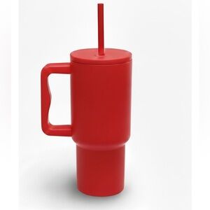 Red Insulated Tumbler with Handle